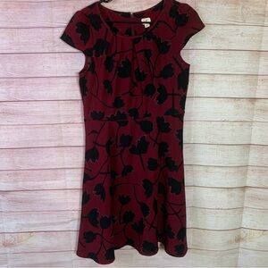 Loft Ann Taylor Floral Tulip Print Dress Size 8